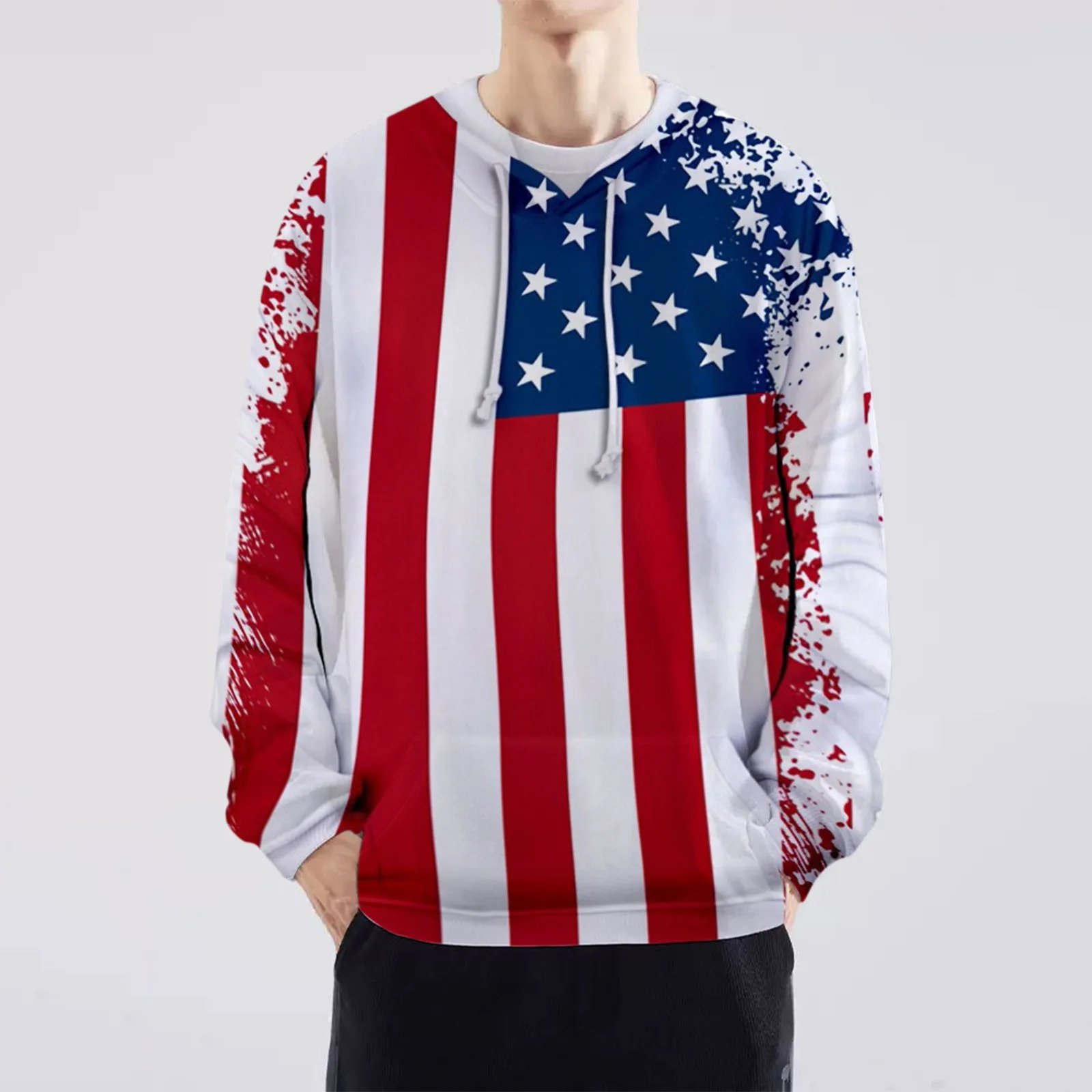 Aikooki New USA Hoodies Men/Women Sweatshirt JULY FOURTH Hooded United States America Hoodies Bluza Damska Sudaderas