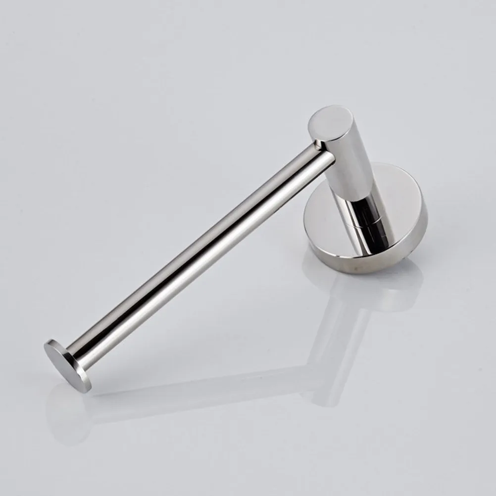 

304 Stainless Steel Round Paper Holder Tissue Roll Towel Rack with Mirror Finish Solid Base Easy Install Bathroom Kitchen