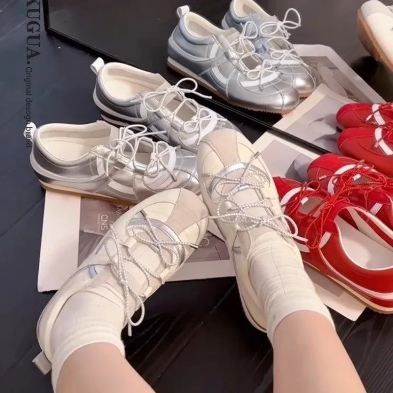 

Women Sneakers Casual Sport Shoes Summer Fashion New Sandals 2025 Square Toe Lace Up Loafers Hiking Shoes Woman Zapatos