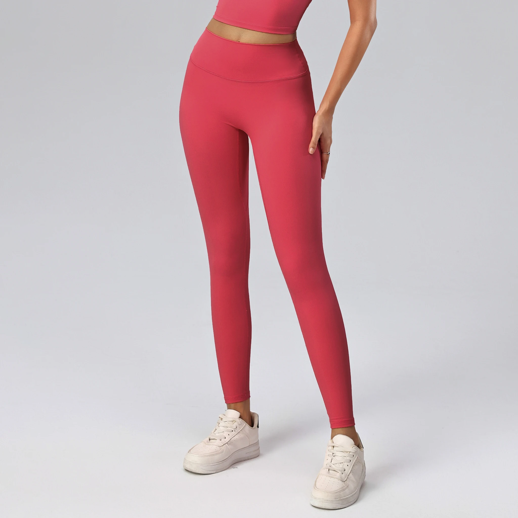 Hearuisavy Women's Sports Leggings High Waist Full Length Slim Fit Yoga Pants Running Quick Dry Workout Gym Fitness Pants Female