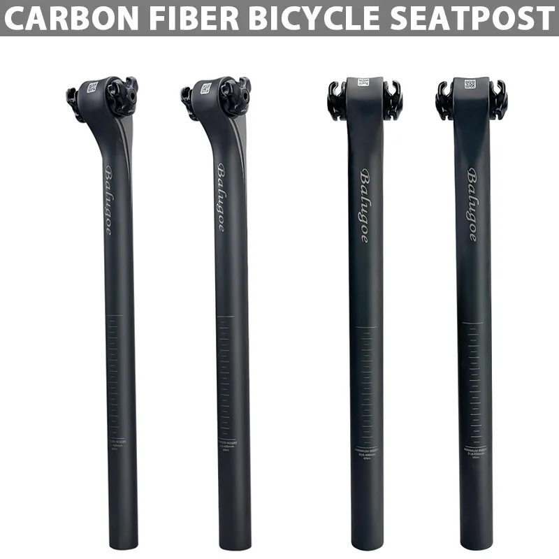 

5°/20°Bicycle Seatpost Carbon 27.2/31.6MM Mountain Road Bike Seat Post Carbon Fiber Light 400mm Bicycle Seat Tube