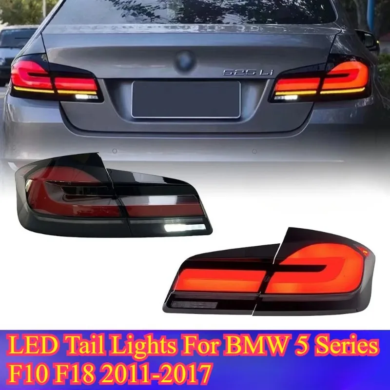 

LED Tail Lights For BMW 5 Series F10 F18 2011-2017 Flowing Water Flicker Tail Lamps Fog Plug and Play Car Tail Light Assembly