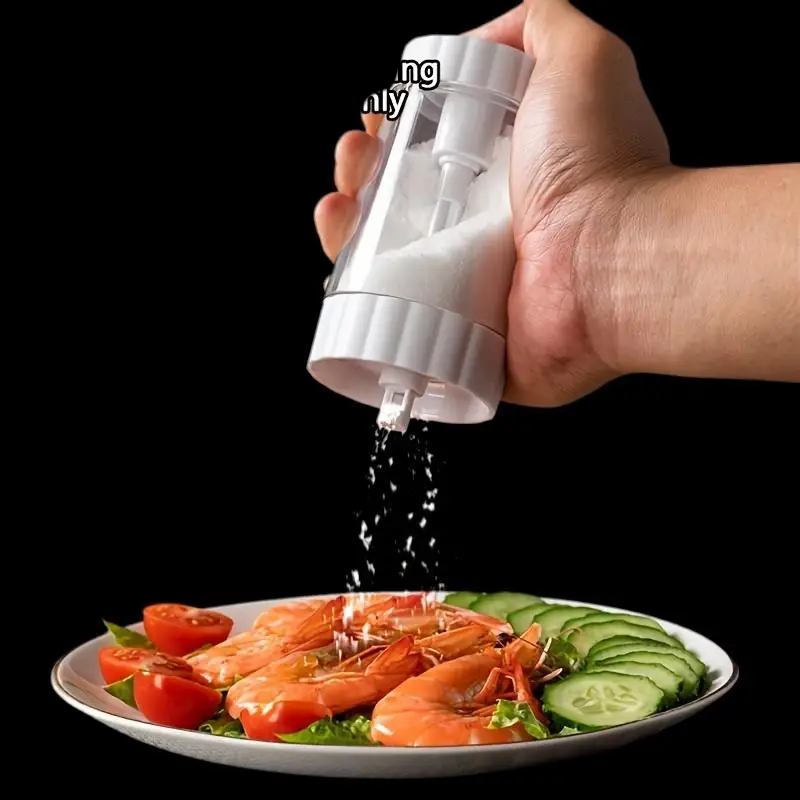 

Household Kitchen Pressure Ration Salt Jar Measured Controlled Seasoning Spice Bottle Sealed for Cooking