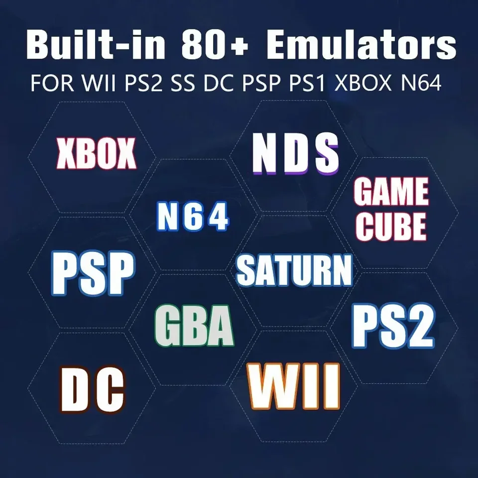 レトロゲーム各種、GBA、DS、GC、Wii、PSP レトロゲームコンソール 70000+ゲーム 2TB T8搭載 Wii PS2 DC PSP
