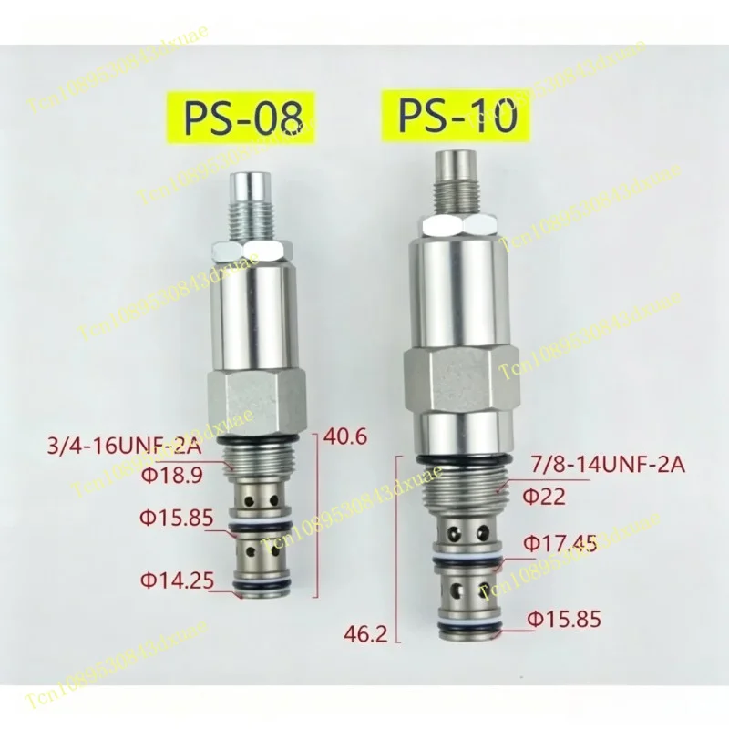 Threaded Cartridge Sequence Valve PS-08 PS-10 Internal Control Internal Leakage