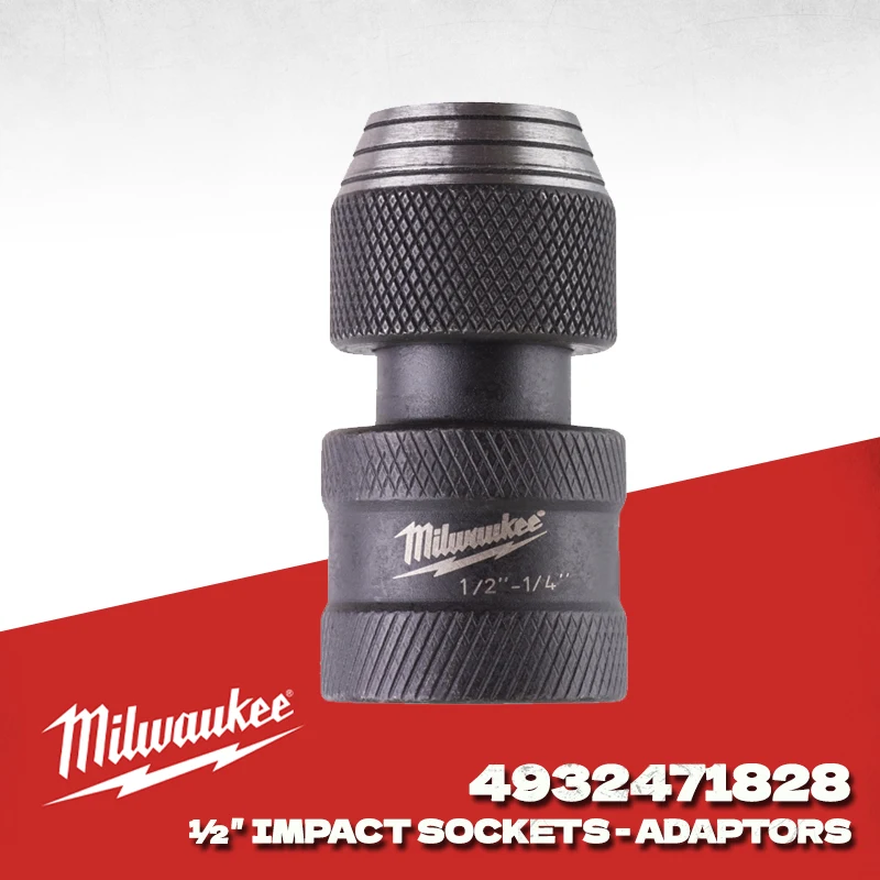 

MILWAUKEE 4932471828 Адаптеры для шестигранных ударных розеток 1⁄2 дюйма, квадрата 1⁄4 дюйма, аксессуары для электроинструментов Milwaukee