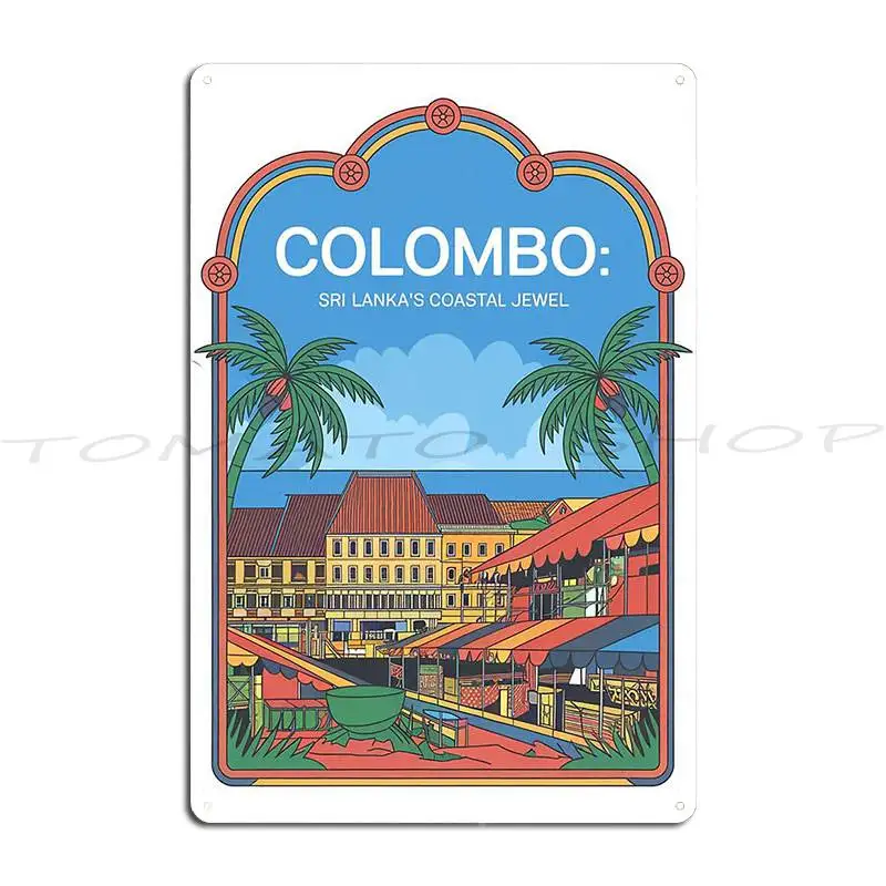 Coastal Jewel Metal Plaque Poster Cinema Pub Plates Cinema Classic Design  Tin Sign Poster
