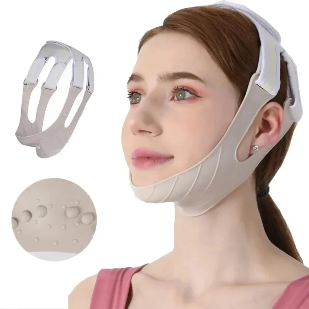 Cintura sottile Elastico in silicone Viso Benda dimagrante Mento Guancia Lift Maschera per il viso V Line Face Shaper Face Lift Up Cintura Cura della pelle
