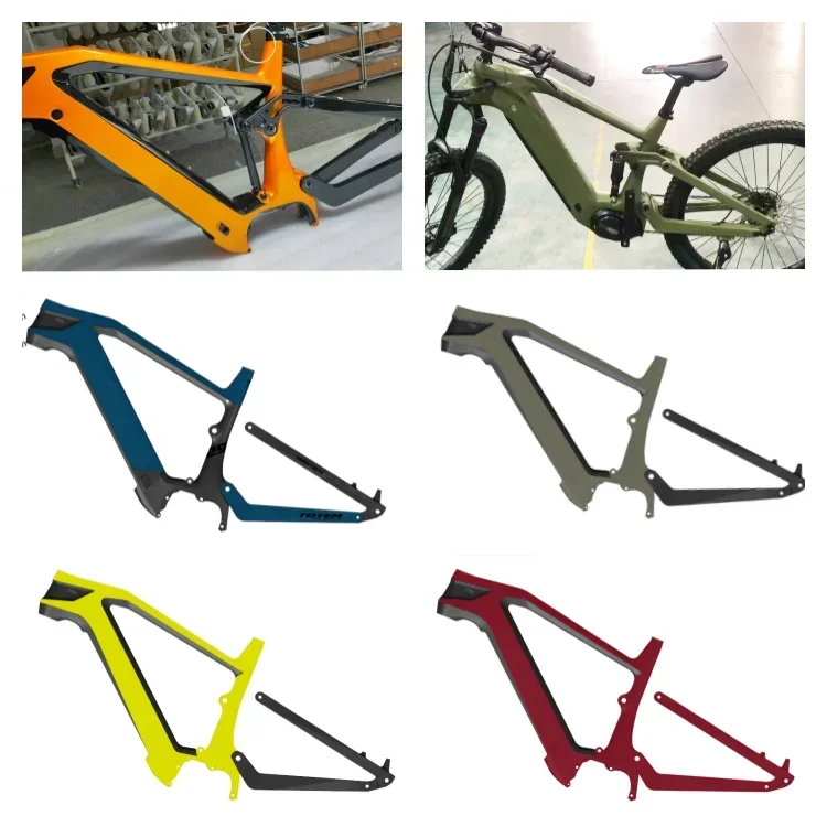BAFANG M620 Full Suspension Bike Bafang M600 Frame Ultra Motor 29 Ebike Bicicleta Electrica G510 Frame Carbon Fibre Ebike