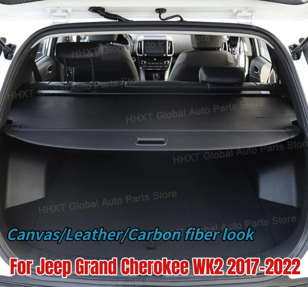 

Для Jeep Grand Cherokee WK2 аксессуары 2017-2022 Автомобильная занавеска для заднего багажника Выдвижная Защитная крышка багажника авто