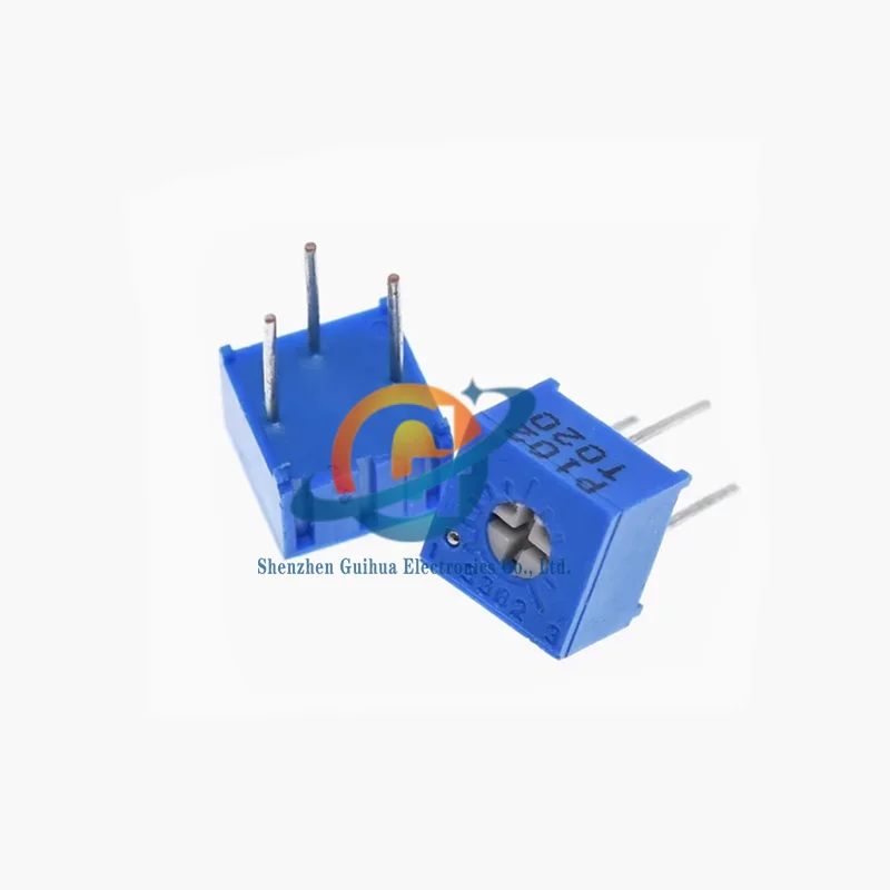 10pcs 3362P potentiometer precision adjustable resistor standing type 1M/5/500/2/20/200/100R10K50K
