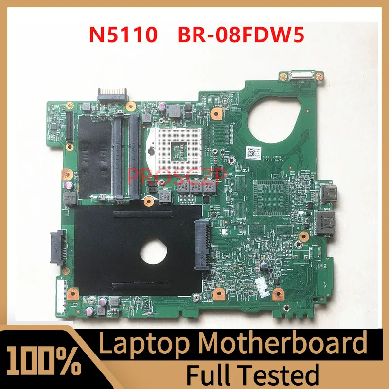 

Mainboard BR-08FDW5 08FDW5 8FDW5 For DELL 15R N5110 Laptop Motherboard 10245-1 48.4IE01.011 With HM67 100% Tested Working Well