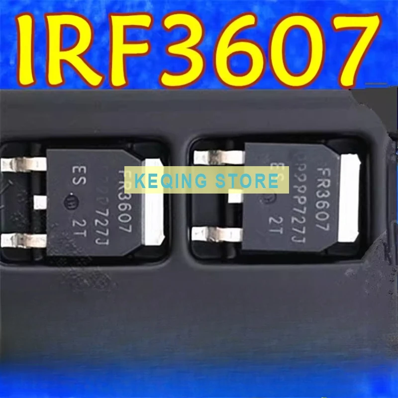 10PCS Used+Not NEW+Send after Measure IRFR3607TRPBF TO-252 MOS FET RFR3607 FR3607 N Channel 75V 80A