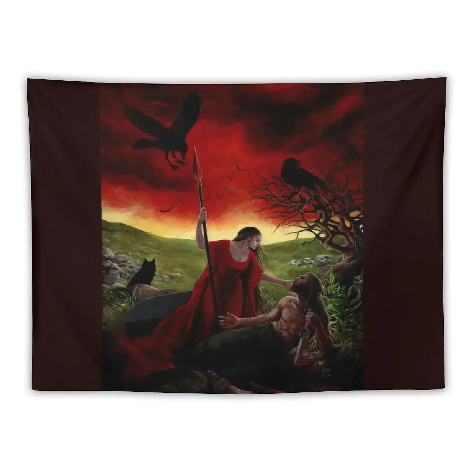 

The Morrigan Tapestry Room Decor Aesthetic Wallpaper Art Mural Wall Decor Tapestry