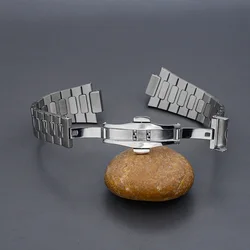 Mod Silver 316L Stainless Steel Replace Strap 25mm Watch Bracelet Fits japan Nautilus Watch Cases Folding Deployment Clasp Strap