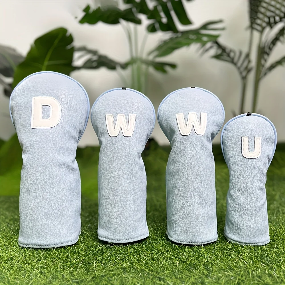 Golf Club Head Covers Golf Club Protective Sleeve Drive PU Waterproof Material Better Protection of Golf Clubs Blue Utility