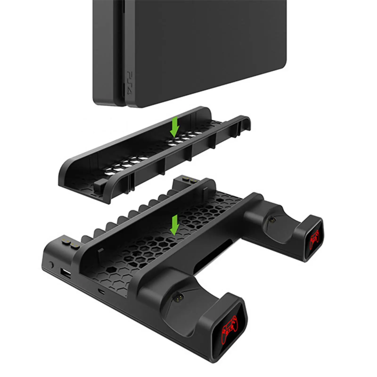 

Stand Cooling Fan 4 Steady Dock with Dual Controller EXT Port Non-Slip Feet