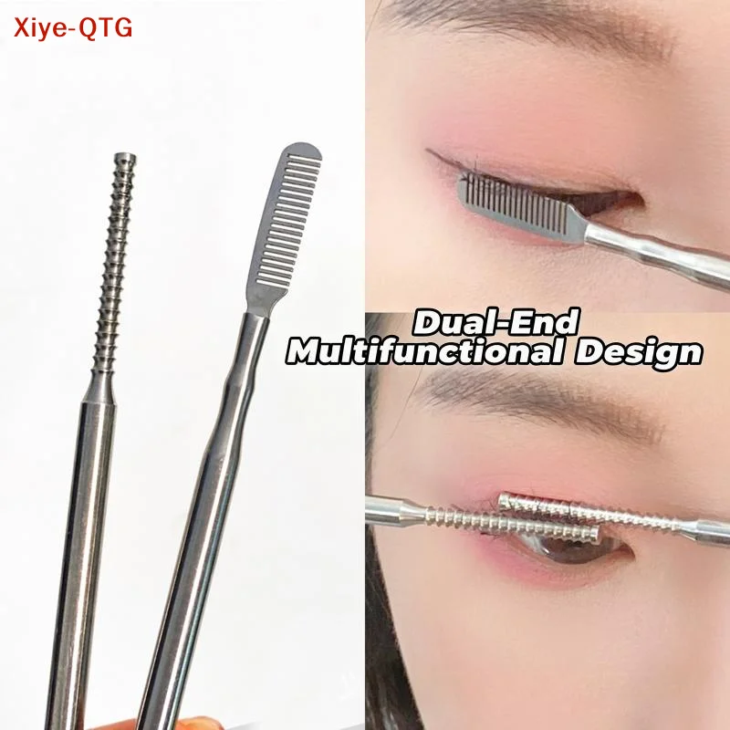 1Pc Metal Clean Up Rods Makeup Eyelashes Curler Separator Eyelash Extension Supplies Stainless Steel Eyelash Perm Lifting Tools