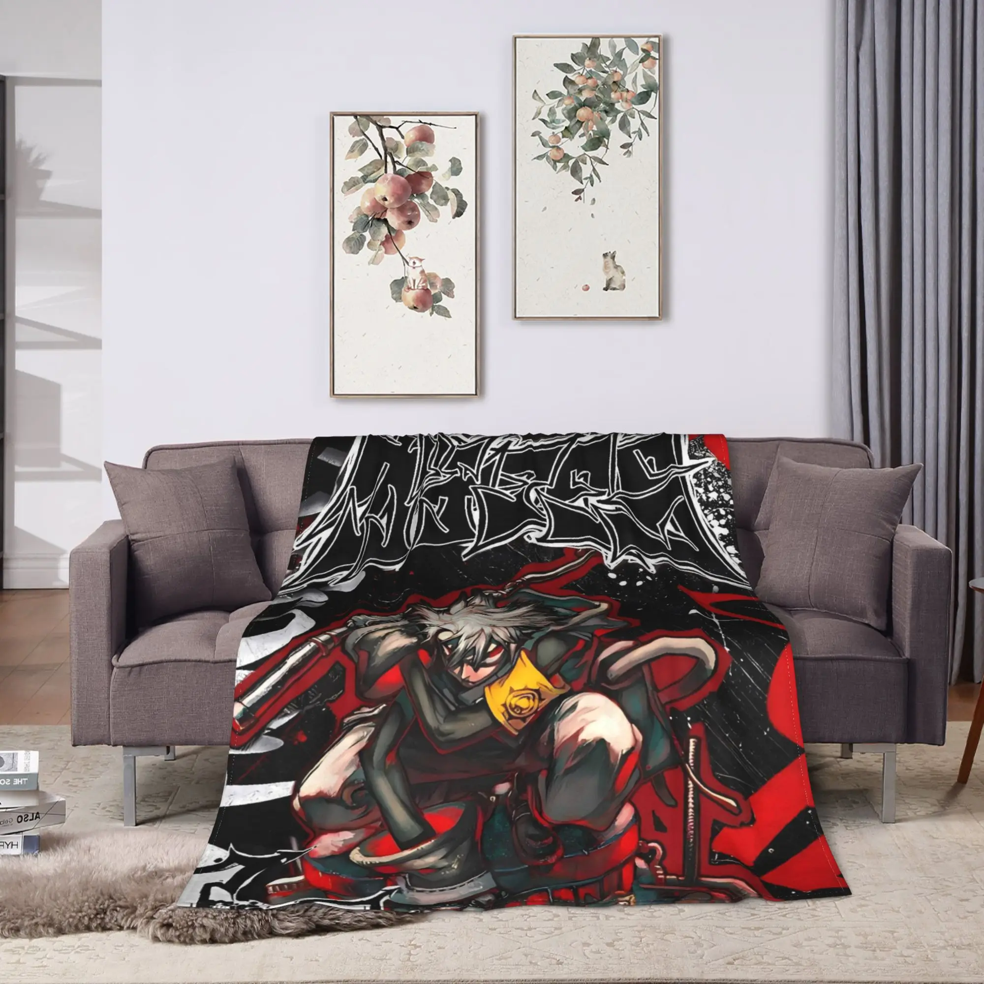 New Funny Gachiakuta Manga Blanket  Soft Novelty Plush Throw Blanket For Home Decor Camping Flannel Bedspread Bed Cover