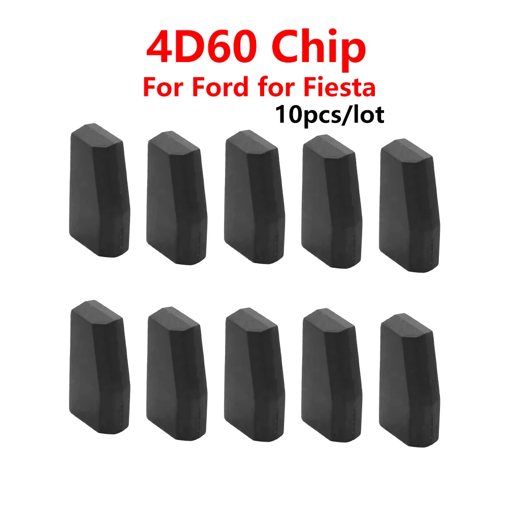 

10pcs 4D60 ID60 Car Remote Key Transponder Chip For Ford Fiesta Connect Focus Mondeo Ka 40 Bits Blank Immobilizer Carbon Chip