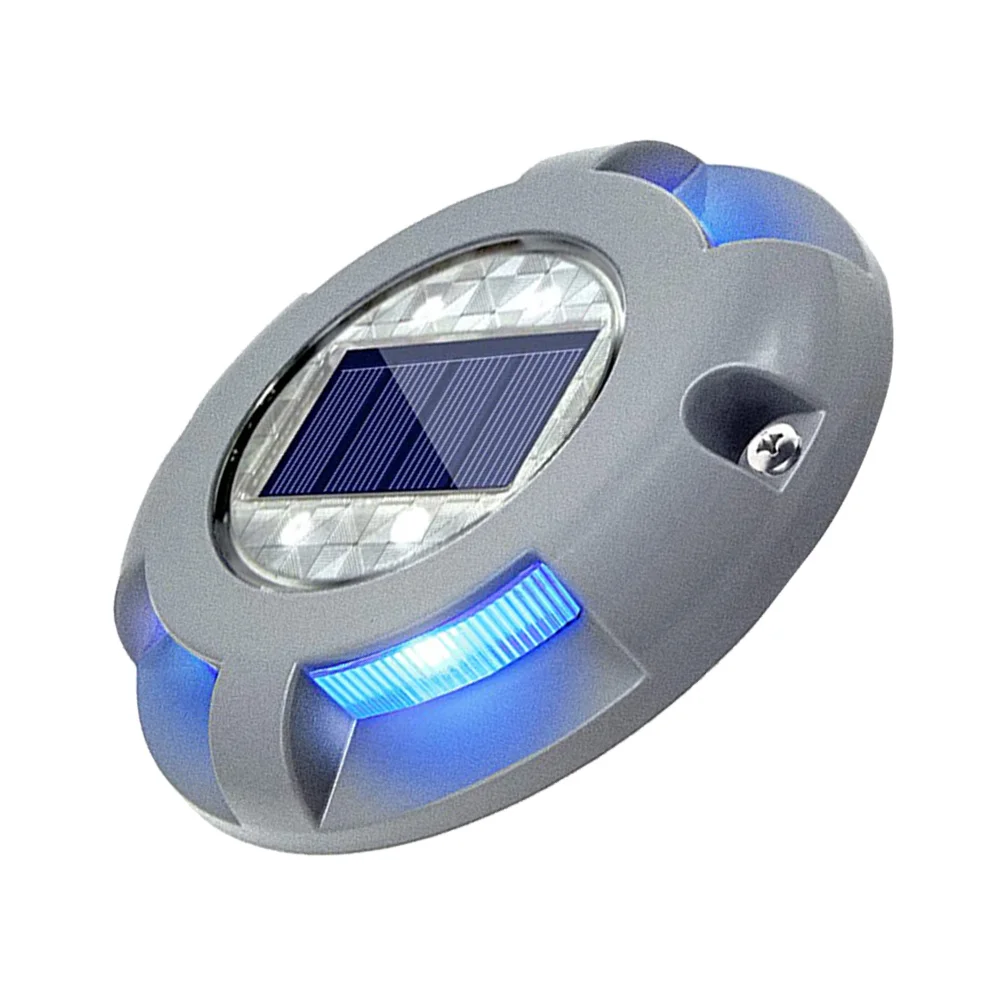 

4 LED Solar Aluminum Alloy Ground Lamp Crush Resistant Deck Light Underground Road Light for Driveway Garden Ground Lamp