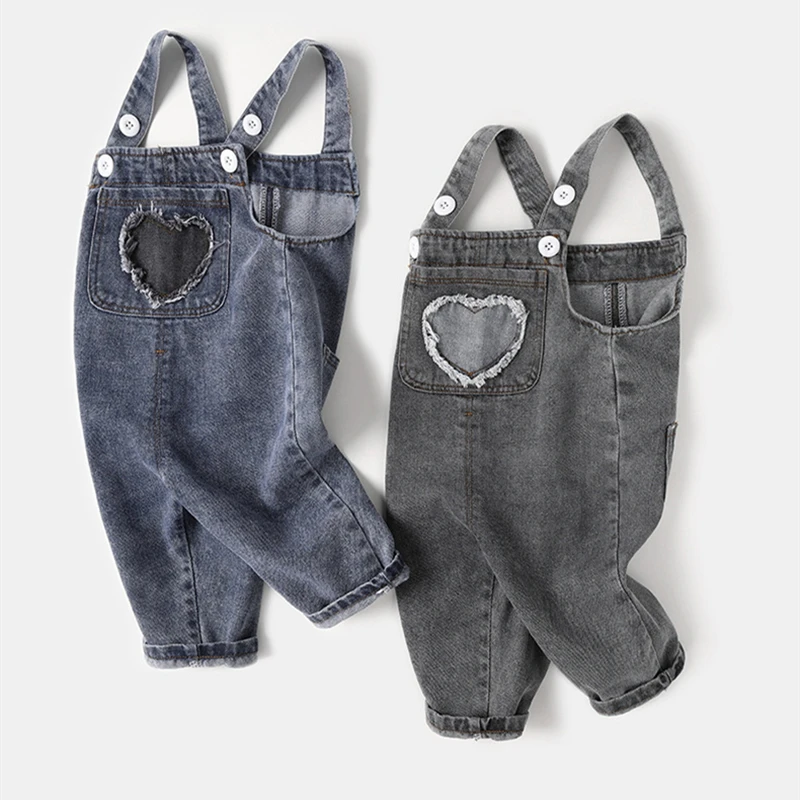 

Baby Jeans Overalls Spring Autumn Baby Charming Strap Pants Denim Jumpsuit for Girls Boys Cute Rompers Toddler Clothes