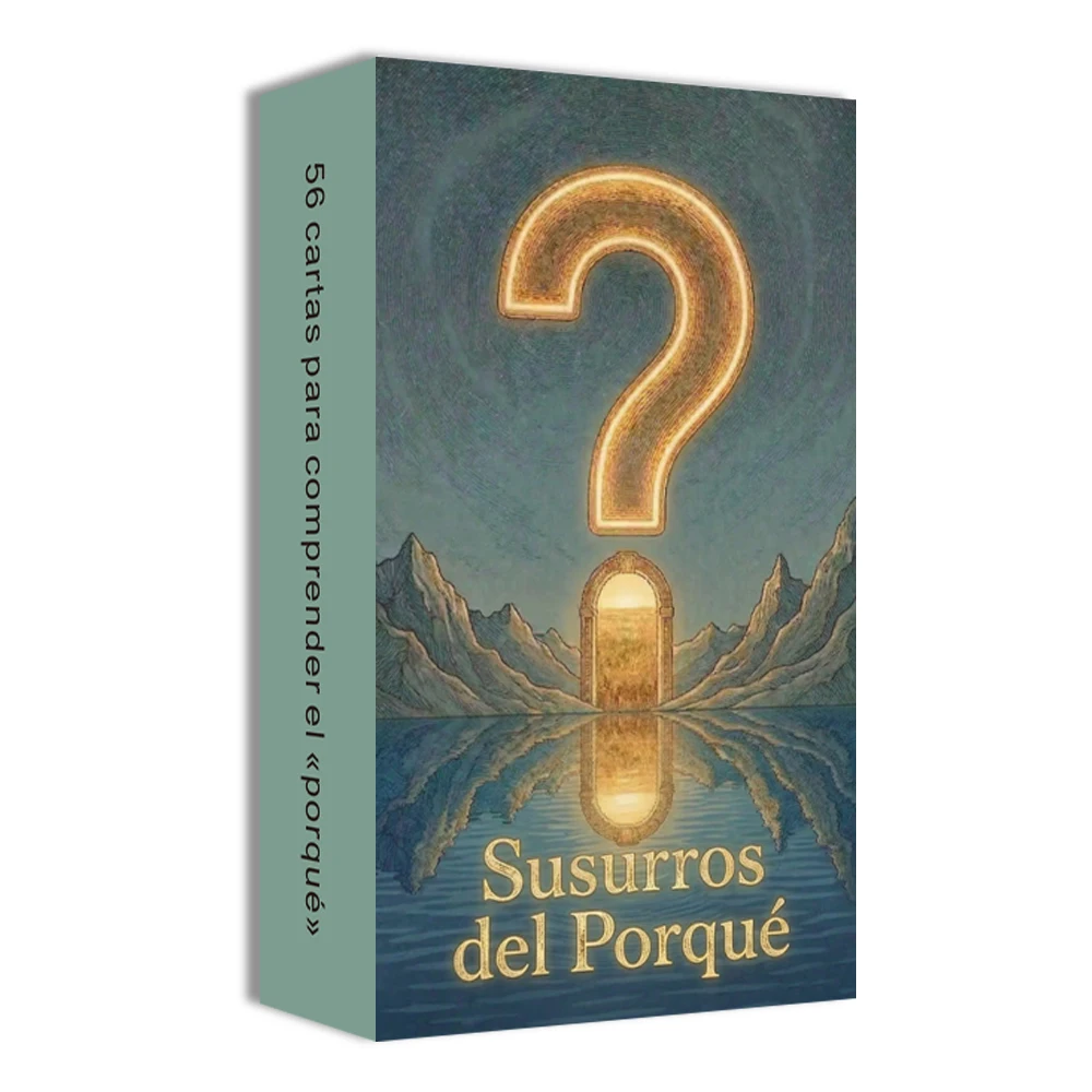 

Оригинальная испанская колода карт Oracle, серия "Шепот причин", 56 карт, для внутреннего самоисследования, карточные игры, карты Таро, подарочные карты, 12*7 см, 14+