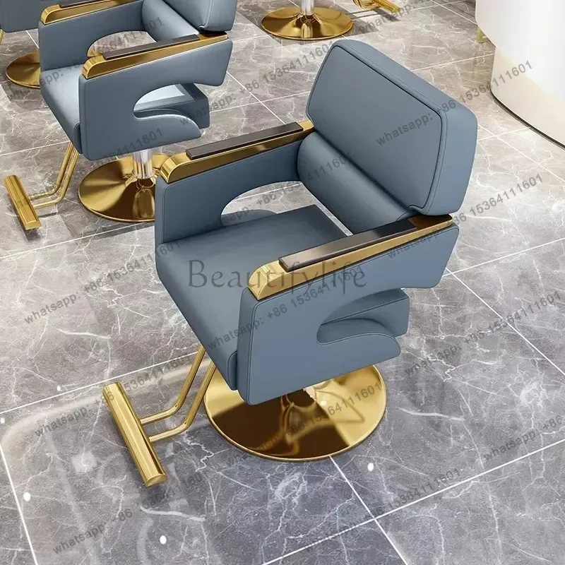 LSRetro Classic Barber Chair Vintage Personalized Modern Salon Barbershop Chair Nordic Equipment Silla De Barbero Furniture