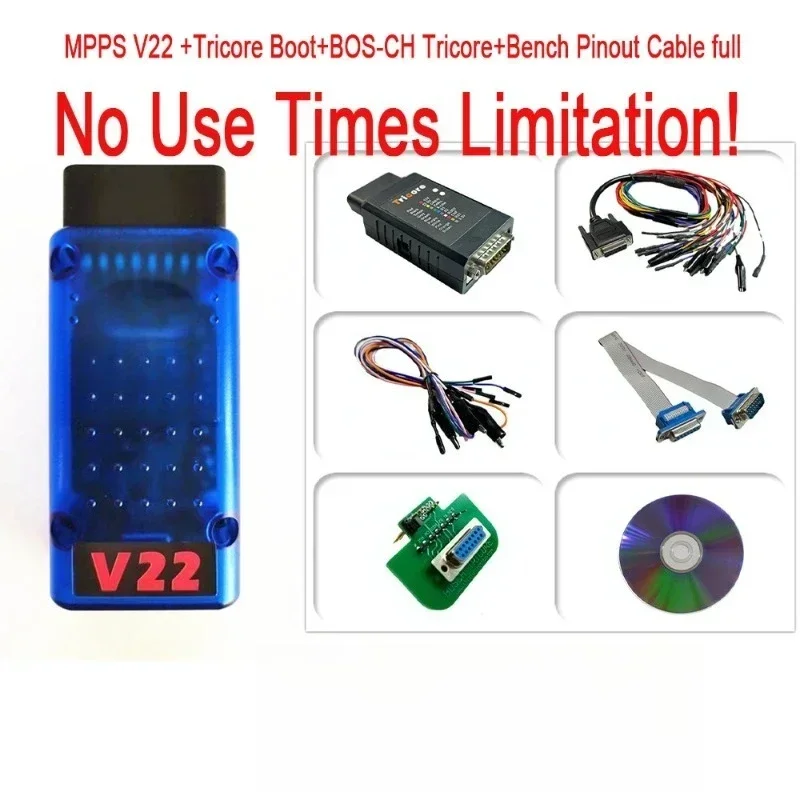 V22 Unlocked Version with Win10 MPPS Tricore Master ECU Programming Tool for Automotive Diagnostics