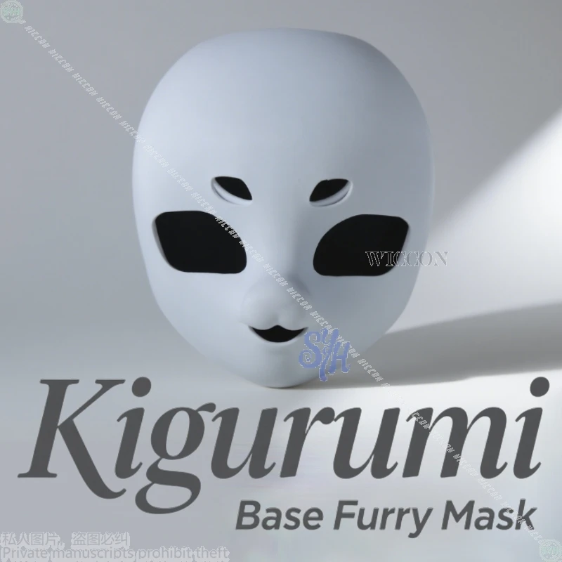 

3D Kigurumi Cat Rabbit Dog Head Skull Mask Fursuit Kawaii Animal Cosplay DIY Props Polylactic Acid Halloween Gifts