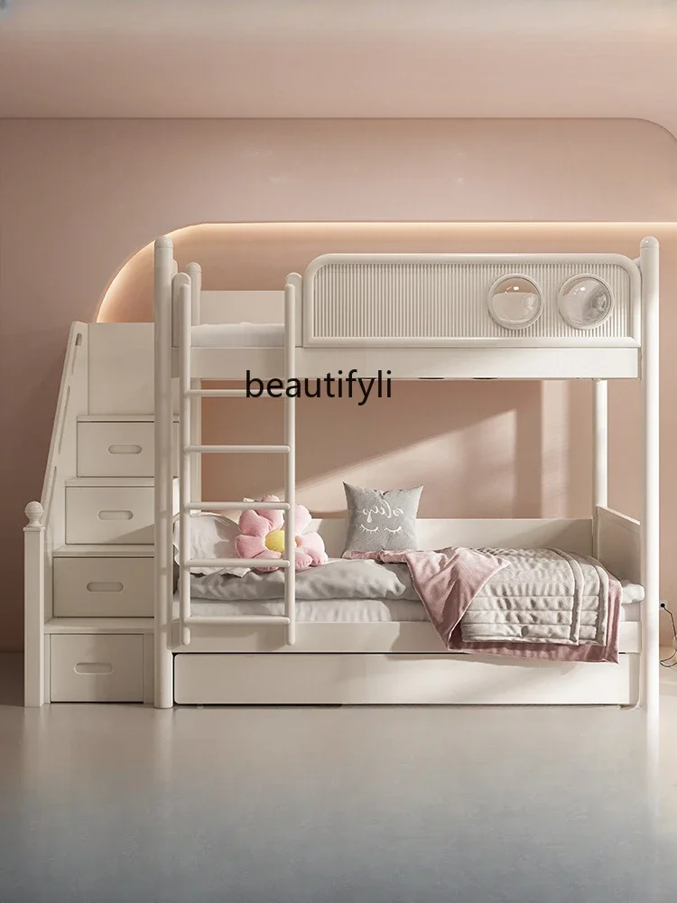 ss 8350 American Children up and down Bunk Bed Boys Height Upper and Lower Bed Small Apartment Girls Two-Layer Bed