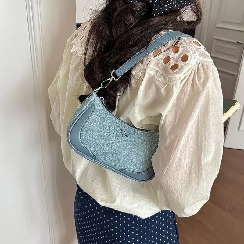 

Unique Leisure Leather Diaper Bag, High-End Designer Style, Large Capacity Retro Shoulder Handbag With Trendy Letter Logo