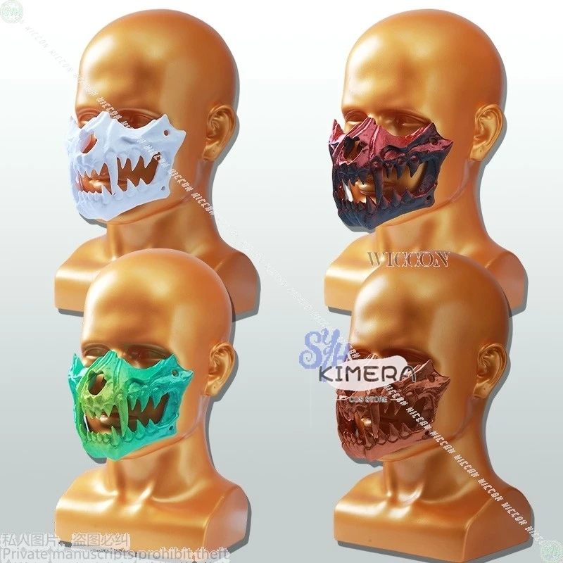 

Костюм на Хэллоуин, женский аниме, пушистый костюм для косплея, череп, 3D сетчатая маска с полиластичной кислотой, два disfraz Adulto, аниме-одежда