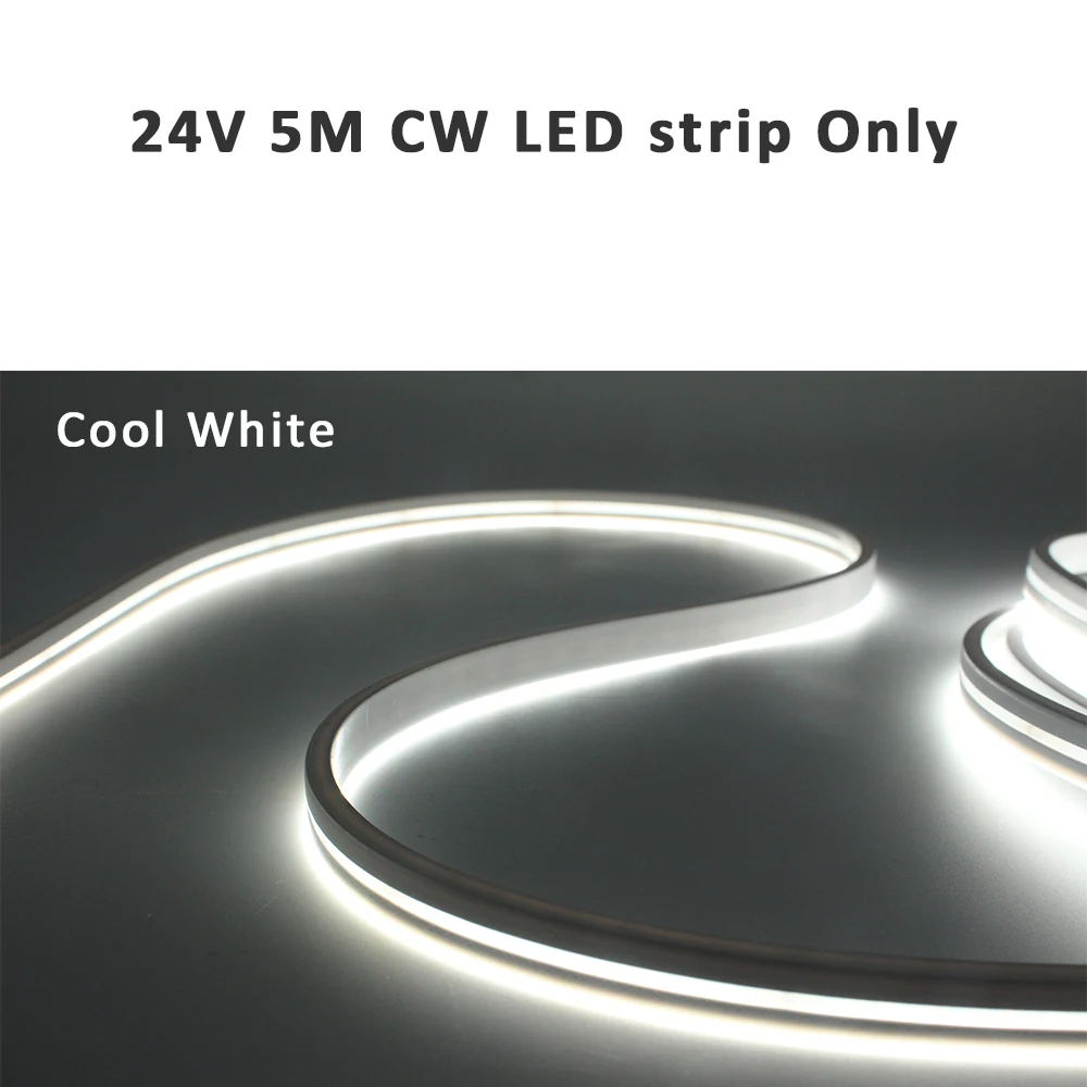 DC 24V LED Neon Lichterkette SMD2835 4x10mm Wasserdicht Warm Kaltweiß Silikon Flexible Röhre Streifen Dimmbare Lampe für Innendekoration