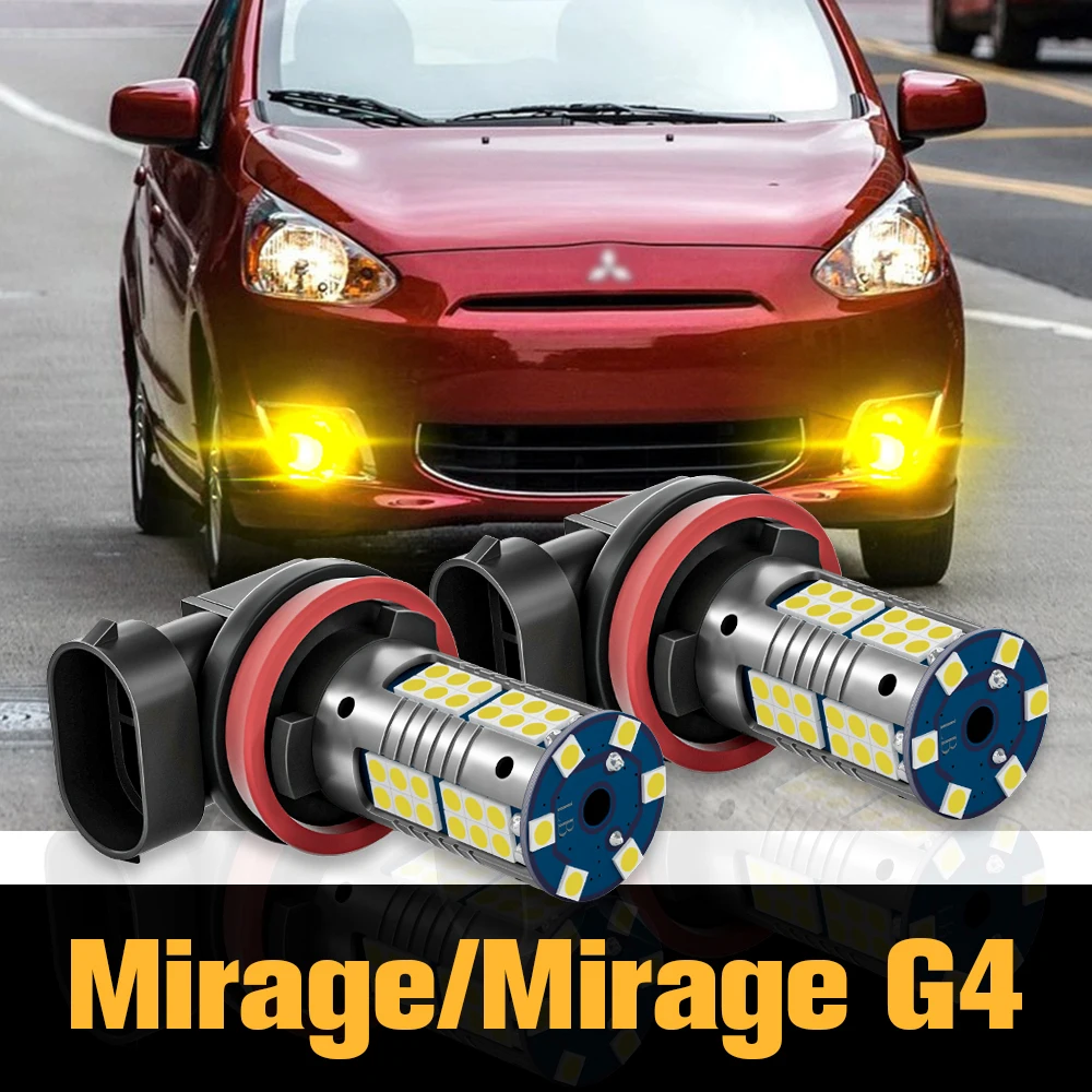 

2pcs Canbus LED Fog Light Lamp Accessories For Mitsubishi Mirage G4 2012 2013 2014 2017 2018