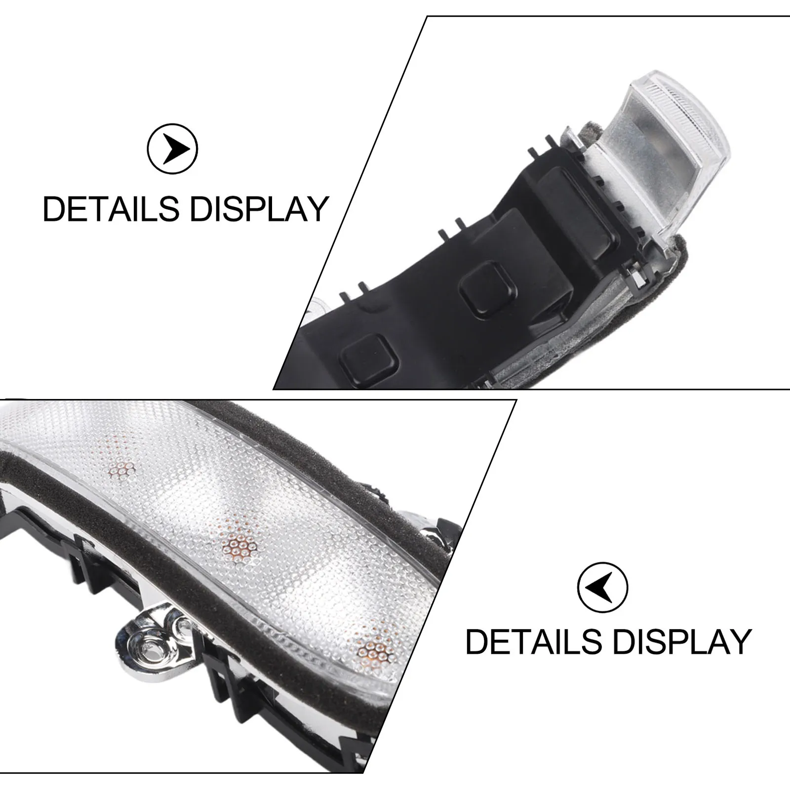 Mirror Replacement W203 Mirror Light Rearview Lamp Standard Voltage Compatibility Low Power Draw Perfect Fitment