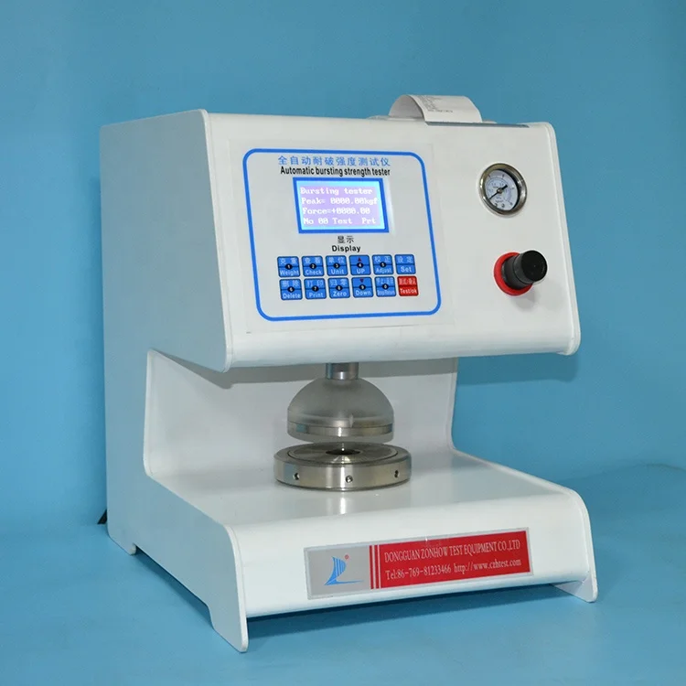 Pneumatic Diaphragm Bursting Strength Testing Machine, ISO 2758 Textile Bursting Strength Tester Price, Textile Bursting