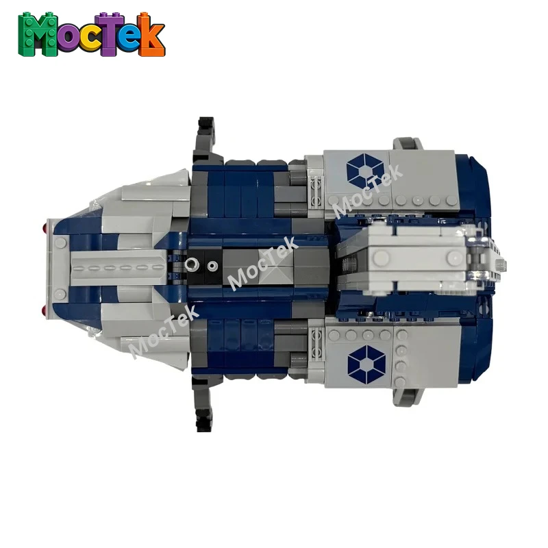 

Футуристический штурмовой шаттл (альтернативная сборка) MOC, строительные блоки, тактический космический корабль для научно-фантастической коллекции хобби