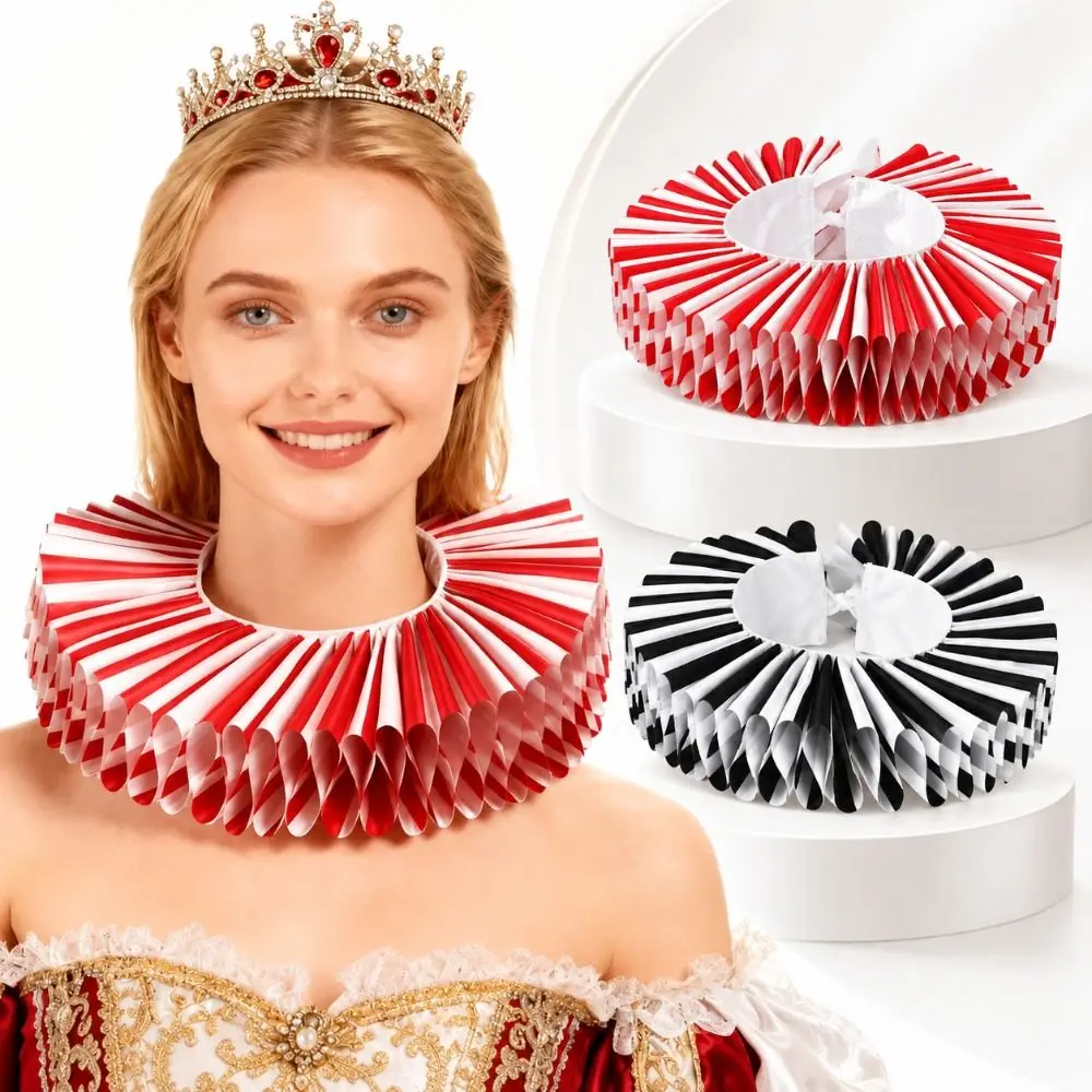 Retro Cosplay Ruff Collar Victorian Costume Stage Performance False Collar Detachable Collar Halloween