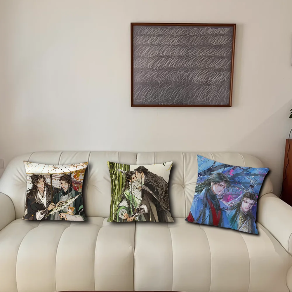 The Scum Villains Self-Saving System BL Novel cushion For Bedroom Car Coffee Shop Room and Living Room Sofa Decorative Pillow Co