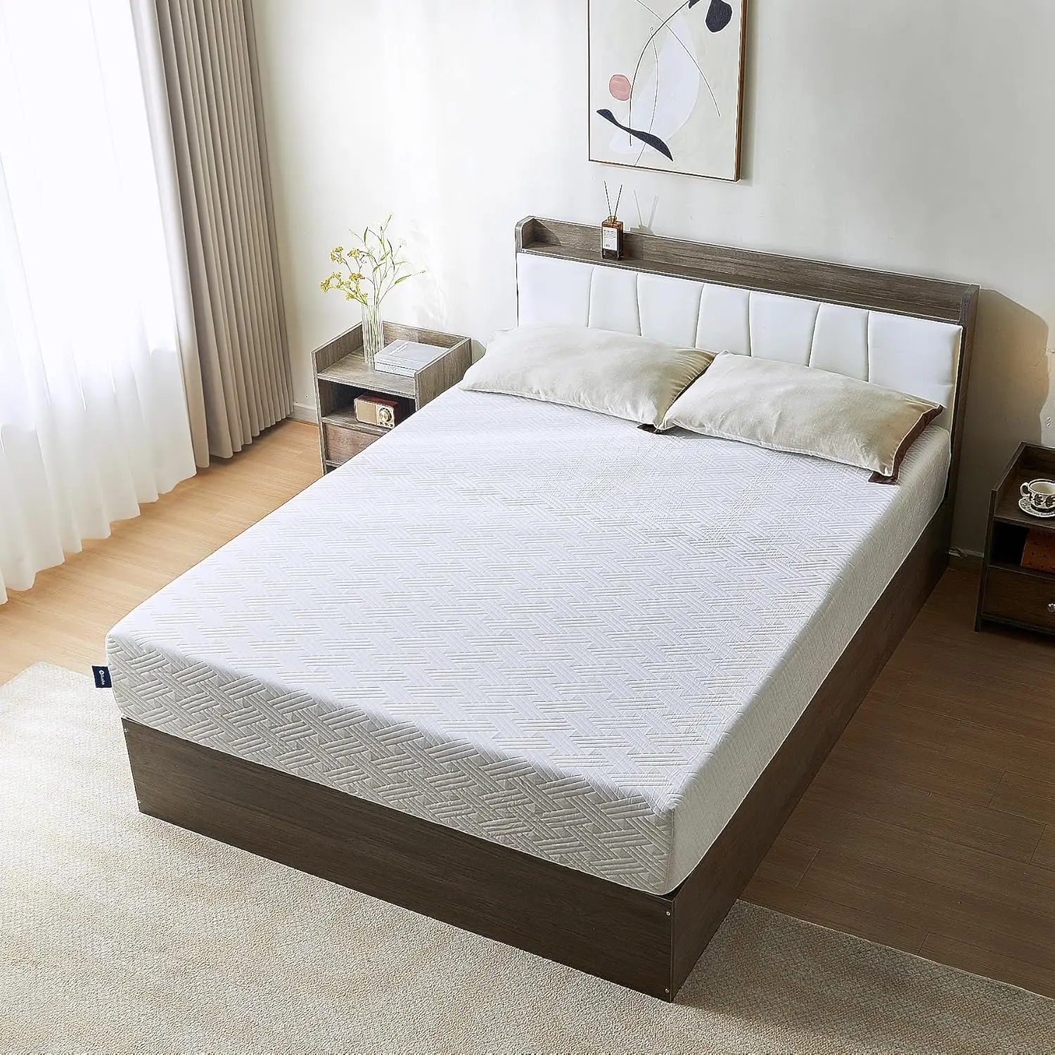 8 Inch Full Size Memory Foam Mattress Medium Firm for Cool Sleep and Pressure Relief