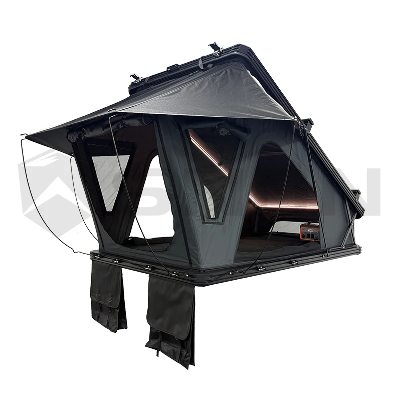 

SNDN Всплывающая палатка на крыше Алюминиевый пикап Кемпинг Жесткая палатка на крыше X Шарнирная палатка на крыше Жесткий верх