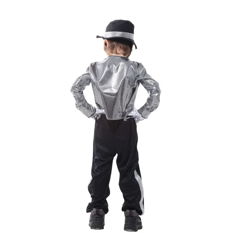 Kids Boys Michael Jackson Cosplay Costume Birthday Party Performance Fancy Dress