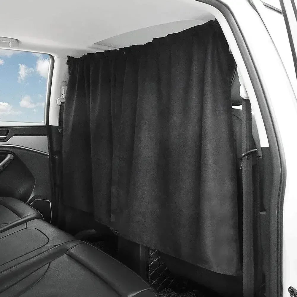 2pcs/set Car Isolation Curtain Sealed Taxi and Commercial Vehicle Air-conditioning Sunshade and Privacy Curtain for Travel