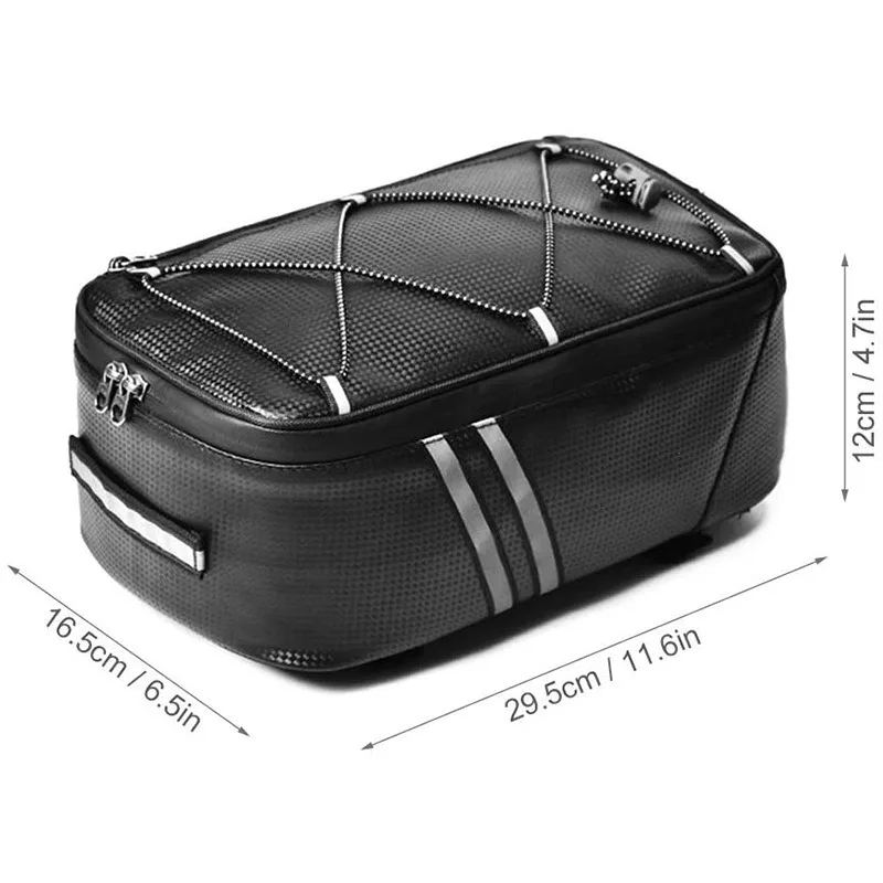 Bicycle Rear Seat Bag MTB Bike Rack Bag Trunk Pannier Cycling Large Capacity Waterproof Travel Bag With Rain Cover