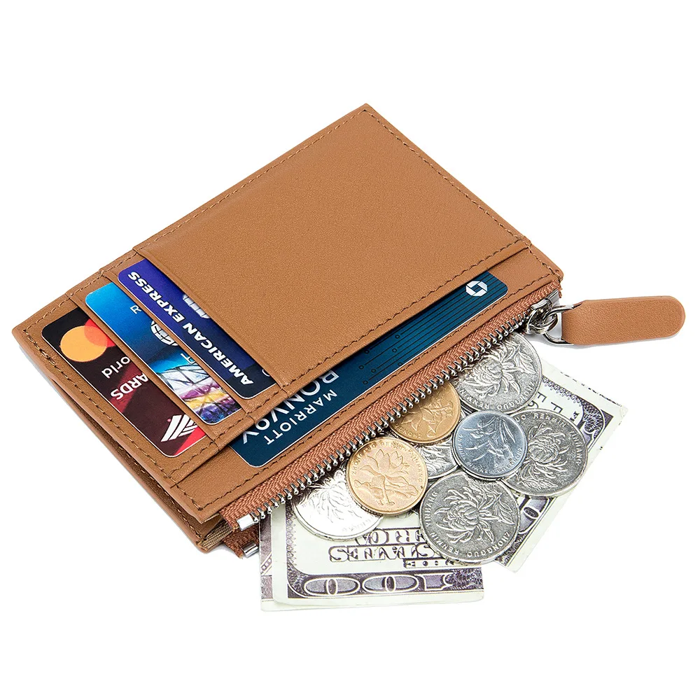 

NEW Genuine Leather Portable Ultra-thin Weaving Coin Purse Woman Card Holder Purses for Women Money Clip Clutch Small Bag ladies