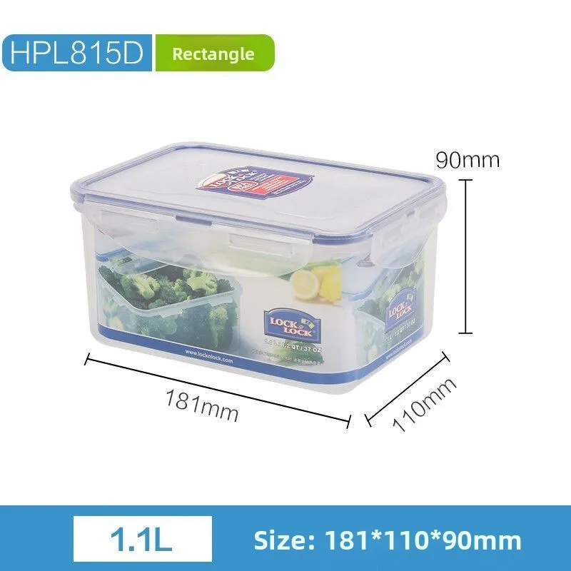 LocknLock Plastic Microwave Safe Food Storage Container Lunch Box Freshness Preservation Fruit Storage Box Rectangular Shape - view 3