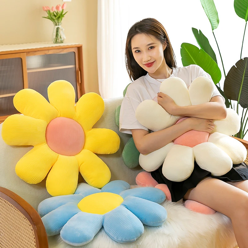 

Sunflower butt pad small daisy pillow cushion office nap chair cushion cartoon petal decoration ornament