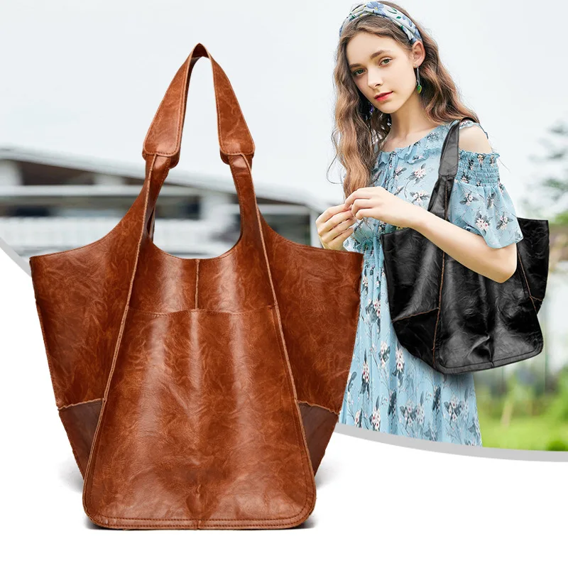 

SHELKSBAG New Good Quality Bags Designer Large Capacity Handbags Shoulder Women Luxury Shopping Pouches Soft Leather Tote Bags