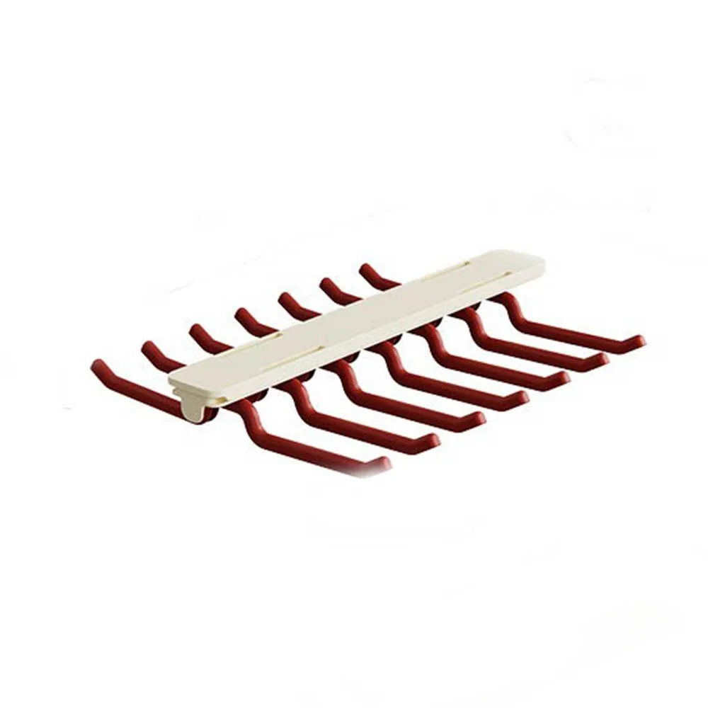 

Пластиковая выдвижная сушилка для одежды, выдвижная компактная вешалка для хранения нижнего белья, настенная двухрядная вешалка